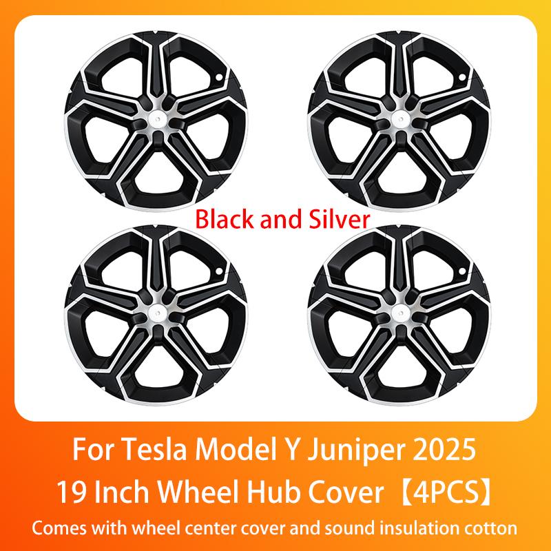 Wheel Hub Cap For Tesla Model Y Juniper 2025+ Car Replacement Wheel Cap 19 Inch Performance Automobile Hubcap Cover Accessories