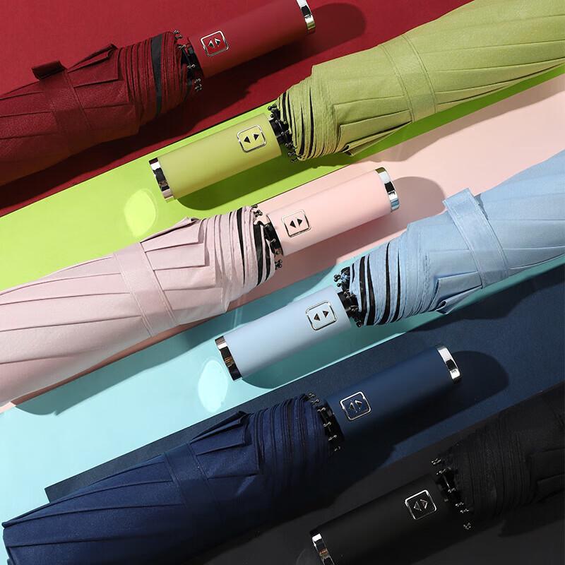 Automatic 3-Fold 10-Rib Sun/Rain Umbrella