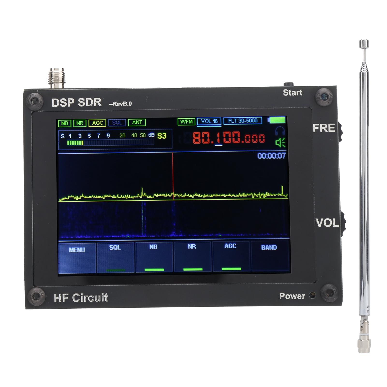 

Беспроводной приемник черного цвета HAM приемное радиооборудование 50kHz200MHz