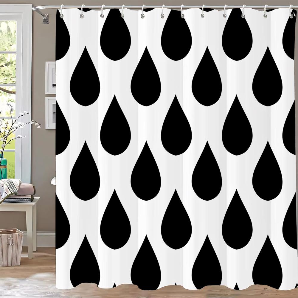 1 pc Modern Minimalist style Shower Curtains With Hooks Bathroom Curtains , Printing Shower Curtain Home Decoration Curtain