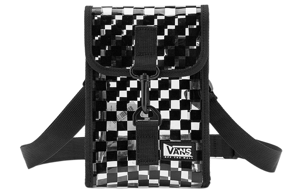 Vans Nylon Fabric Shoulder Bag, Crossbody Bag Regular Women s Black/White VN0A7Q2BBLK