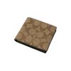 COACH Billfold Wallet Leather PVC Canvas Wallet Men's Khaki (Unisex) Wallets 66551 QBTN2
