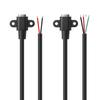 Type-C Four-Core Female Socket Data Cable with Horizontal Charging Port and Fixed Screw Holes