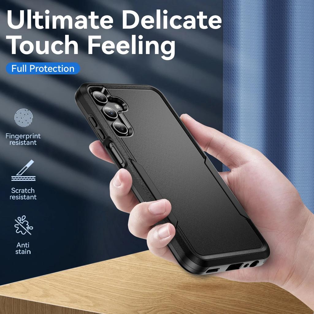 Matte Feeling Strong Handyhülle für Samsung Galaxy S24 Plus S23 Ultra S22 S21 FE S20 5G Fallschutz Rückseite
