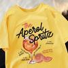 Unisexs Frozen Lemon Wine And Beverage Printed Tshirts Cute Round Neck Clothes Summer Casual Tshirts Fashionable Short Sleeve
