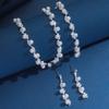 Bridal Jewelry Set - Necklace  Earrings  and Bracelet - 3-piece Wedding Accessories - Versatile Evening Gown Set