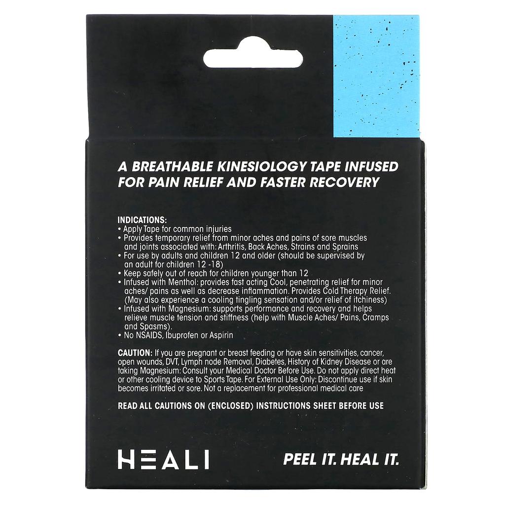 Breathable Elastic Kinesiology Tape, Nude Tone, 20 Precut Strips