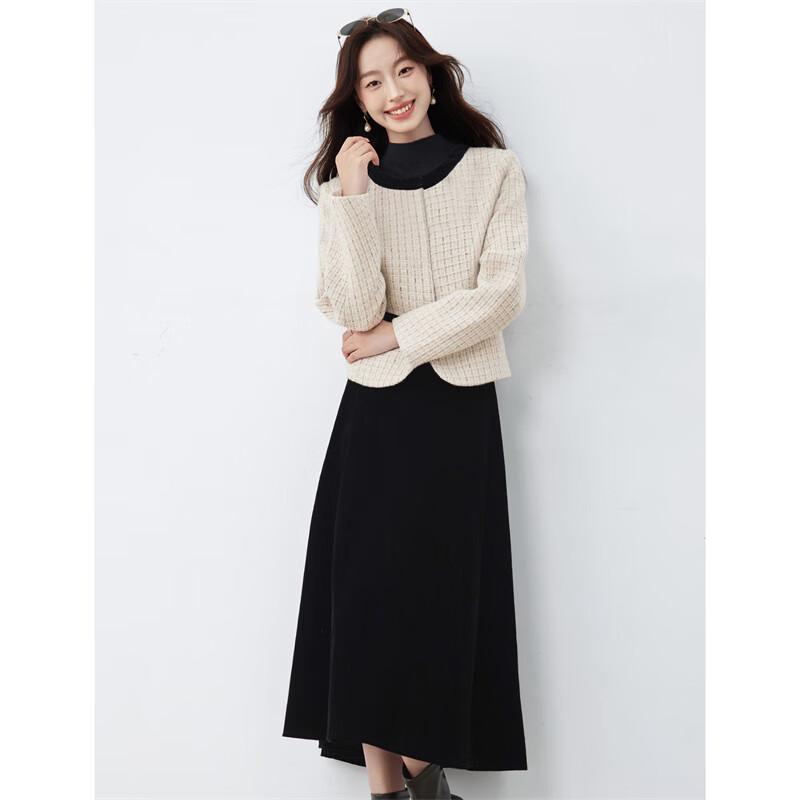 Elegant Winter Two-Piece Skirt Set