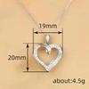 Hollow Heart-shaped Pendant Necklace, Romantic and Elegant Necklace, Suitable for Daily Wear and Luxurious Jewelry for Holiday Gifts