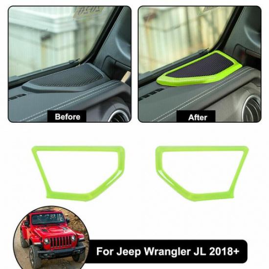 Car Interior Accessories A pillar Speaker Trim for 2018+ Jeep Wrangler JL JLU JT