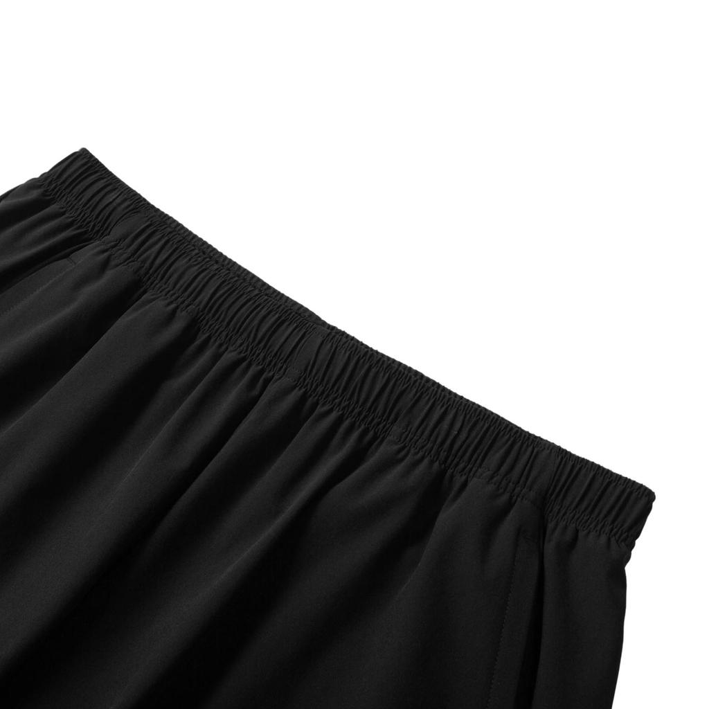 Li Ning Badminton Series Solid Color Logo Quick-Dry Cool Competition Sports Shorts Unisex shorts Black AAPU129-1