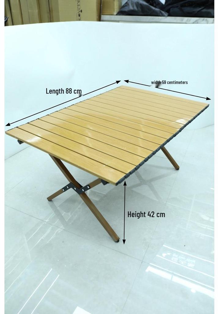 Portable Folding Aluminum Camping Table with Storage Bag and Chairs