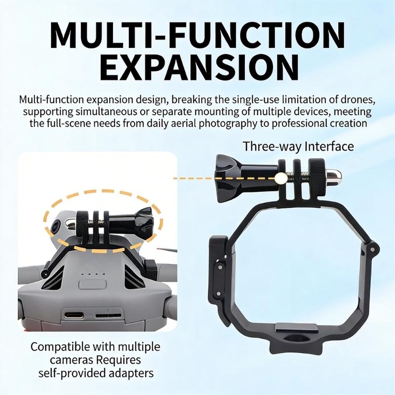 Lightweight Body Top Mount Extension Bracket for Mini 5 Professional Drones Ensuring Secure Bracket Adapter Drones Accessories