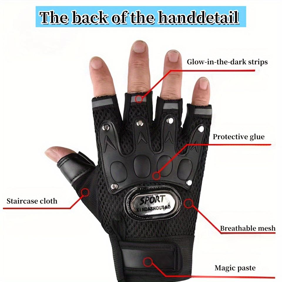 Half Finger Tactical Gloves Men's Breathable Fitness Cycling Sports Locomotive Motorcycle Gloves