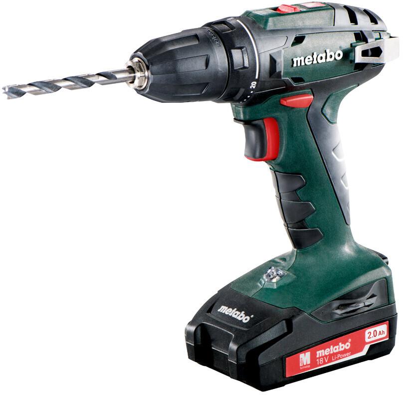 Drill-driver Metabo BS 18(2 X 2.0 Ah + Charger) Im Case