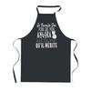 Kitchen Apron - PLANETEE - Angora - Black Angora - Breton Print - 90x60 Cm