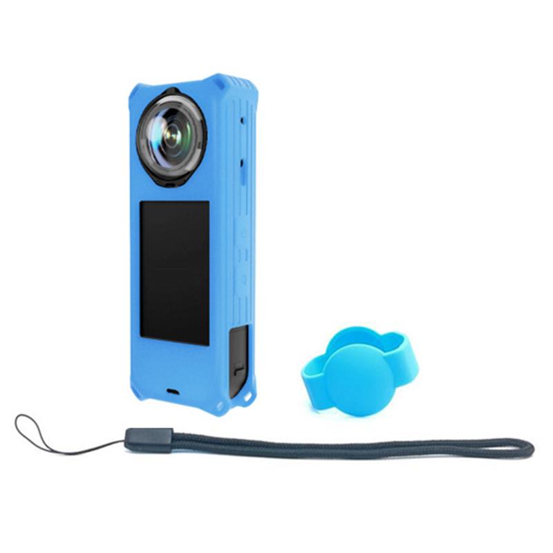 

For Insta360 X5 Panoramic Camera Silicone Protective Case Shockproof Anti Scratch Dust Cover C