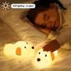 Papa Puppy Night Light Animal Lamp Silicone LED  Touch Sensor Dog Night Lamp Children Kid Bedside Bedroom Decor Birthday Gifts