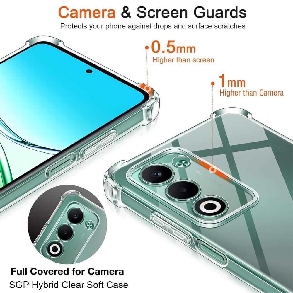For OPPOA5 Global European Case Clear Silicone Back Cover For OPPO A5 A5x A5i Pro A5Pro 4G 5G Shockproof Funda Phone Shell Coque