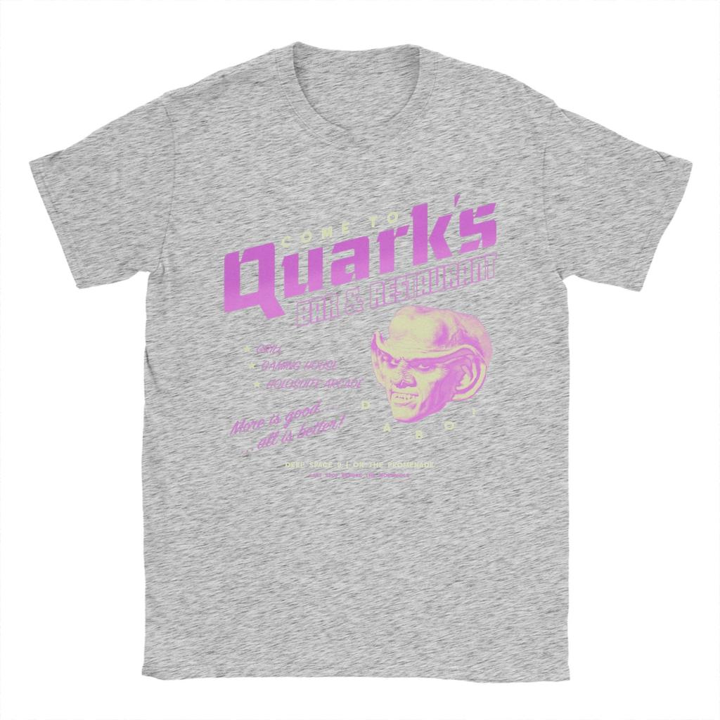 Nowość Gwiazdy Wędrówki Deep Space Nine Przyjdź do Baru Quarka Logo T-Shirt Męski Bawełniany T-Shirt z Krótkim Rękawem Prezent Odzież