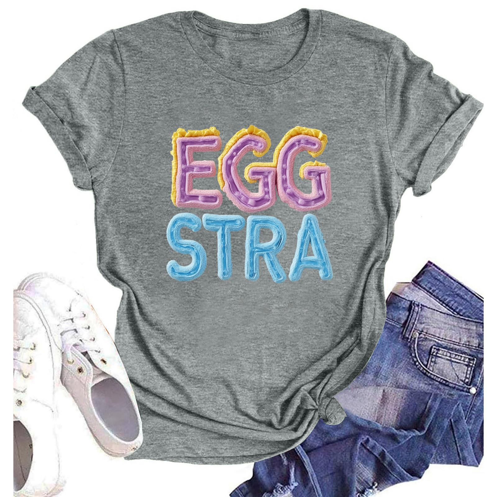 

Женская повседневная футболка с круглым вырезом и короткими рукавами с принтом S