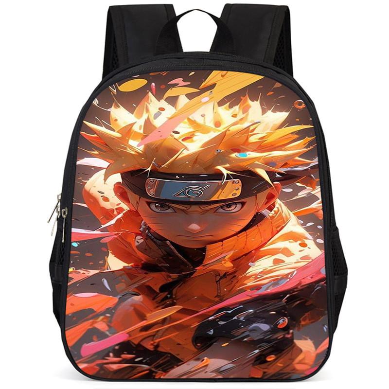 Naruto 15-inch Large Capacity Backpack Lightweight Oxford Cloth School Bag For Kids