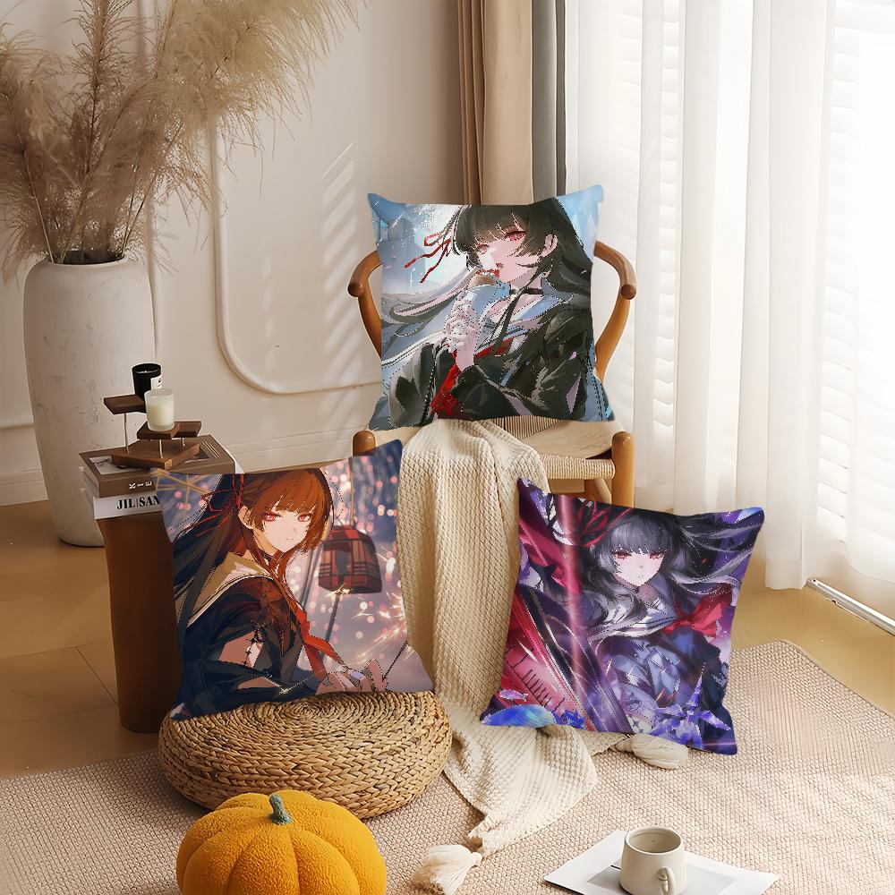 Game Wuthering Waves Chisa Pillow Case Suitable For Bedrooms Living Rooms Cars Home Decoration