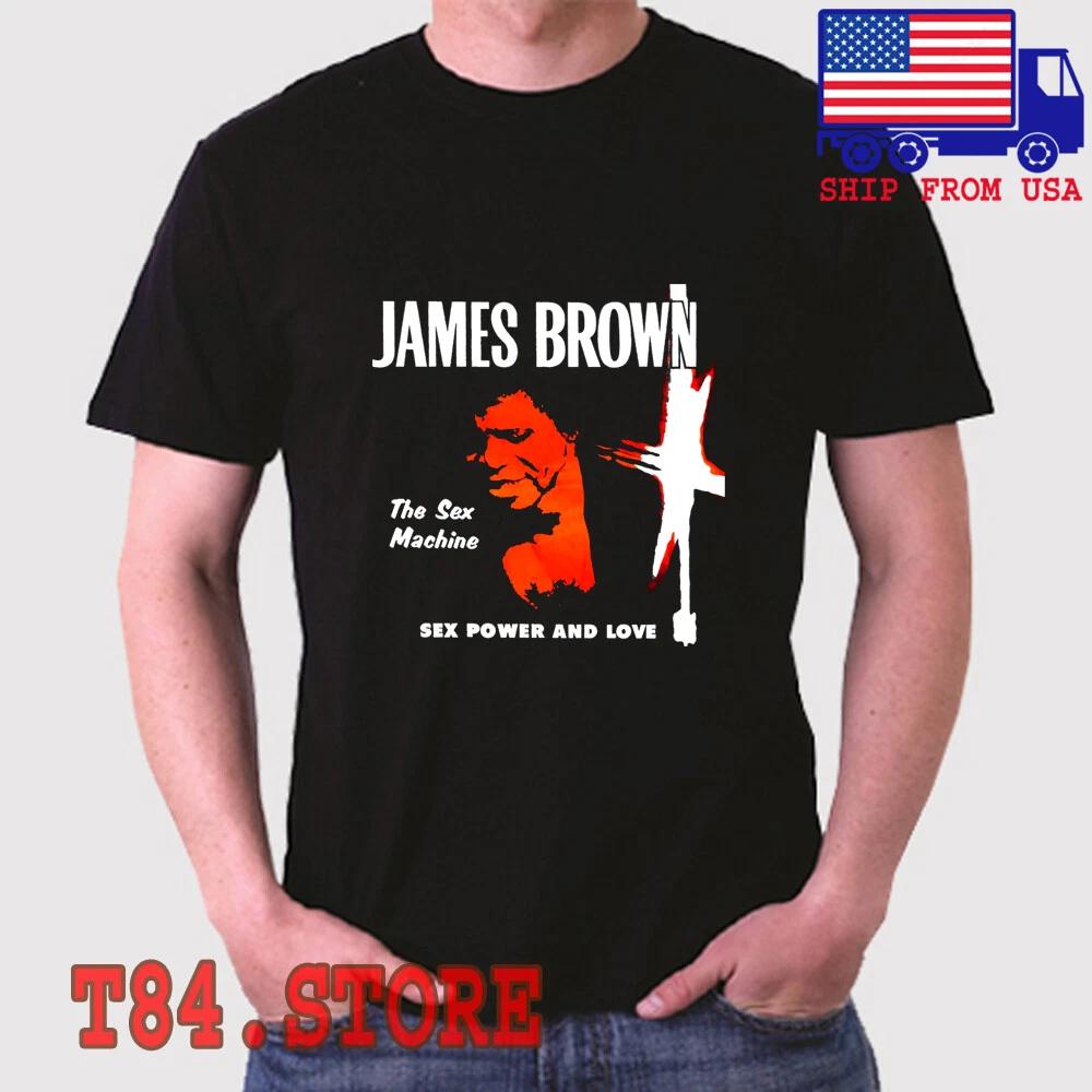 James Brown Machine Men s Black Size S to 5XL 2XL