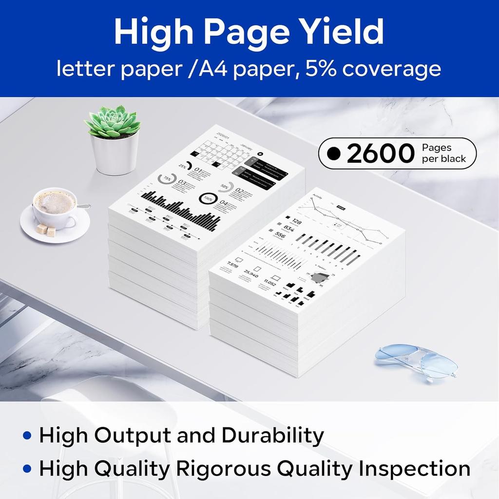 TN-660 TN660 High Yield Toner Cartridge Replacement for Brother TN660 TN 660 DCP-L2540DW HL-L2320D HL-L2340DW MFC-L2700DW MFC-L2720DW MFC-L2740DW