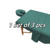 3pcs/Set Microfiber Massage Table Sheet Set Premium Salon SPA Bed Cover Unscented Flat Fitted Sheet Kit With Face Cradle Cover