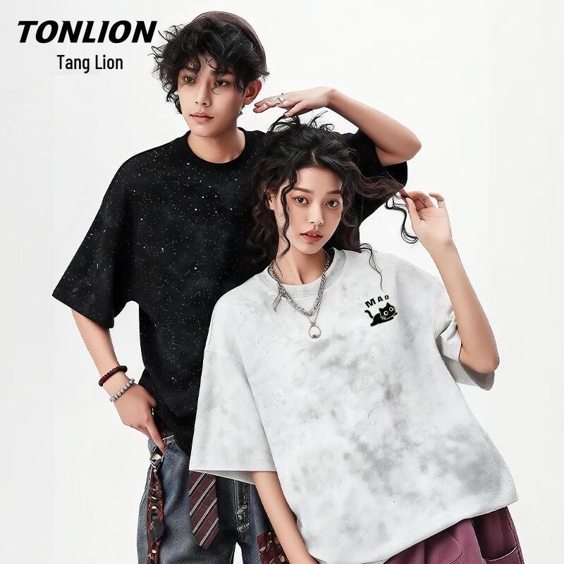 TonLion Men s Starry Sky Short Sleeve T-Shirt 3XL