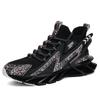 Fashion Lace-up Men's Sneakers Trendy Blade Shoes Elastic Outdoor Sports Shoes Teenager Running Exercise Shoes
