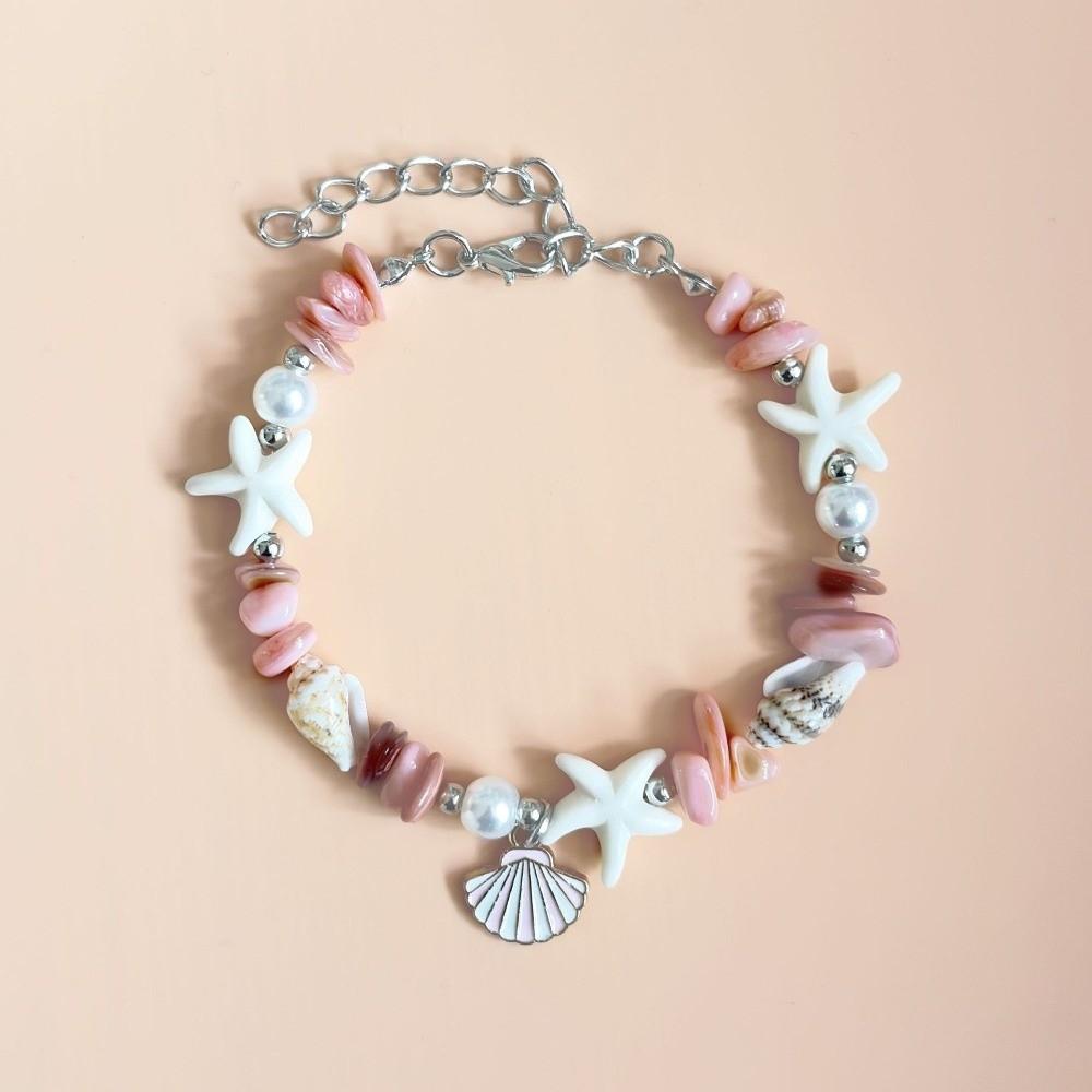 Pearl Beach Beads Bracelet Ocean Sea Series Bohemian Shell Bracelet Shell Starfish Bracelet Daily