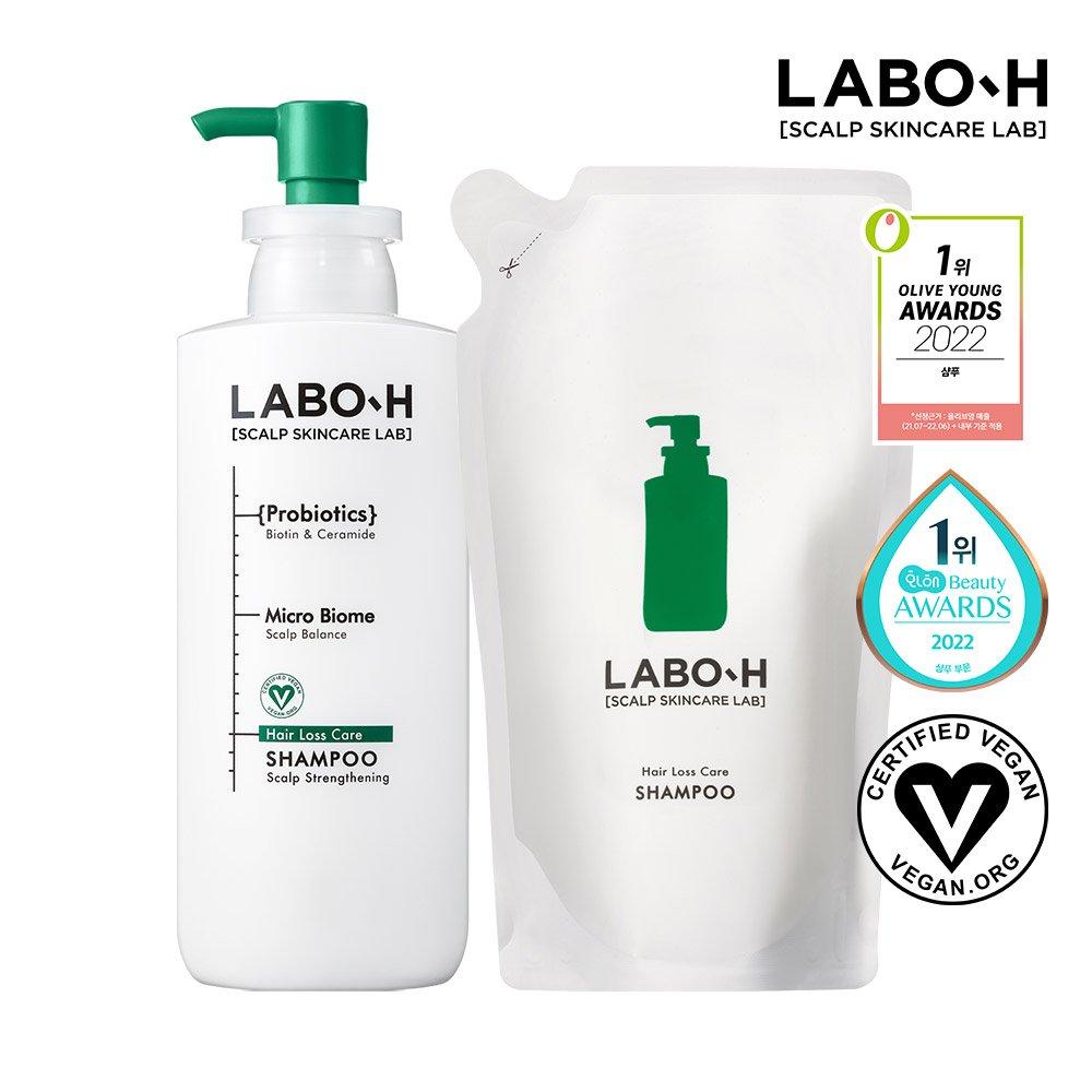 

LABO-H Shampoo Scalp Strengthening 400ml+400ml Refill Pack (+Free)