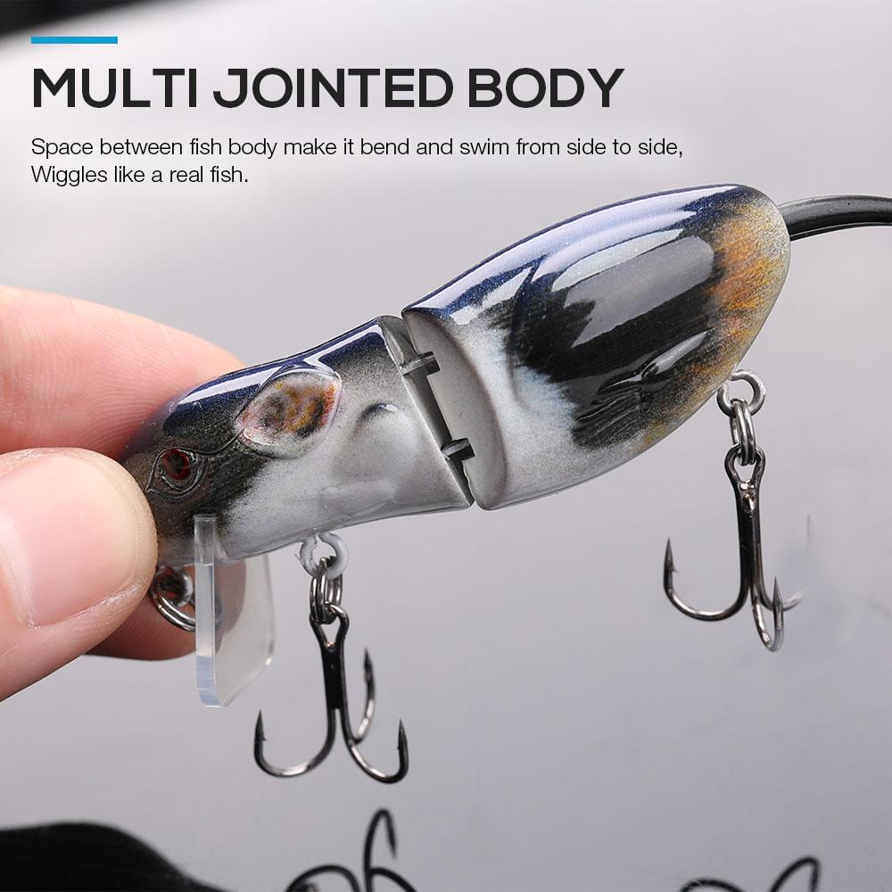 Realistic Rat Lure 6cm 10g Floating Mouse Wobblers For Pike Crankbait Artificial Bait Topwater Fishing Lures Tackle