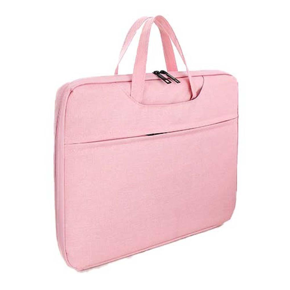 Oxford Cloth Laptop Handbag 13.3 Inch/15.6 Inch Solid Color Computer Storage Bag Fixed Webbing Polyester Business Briefcase