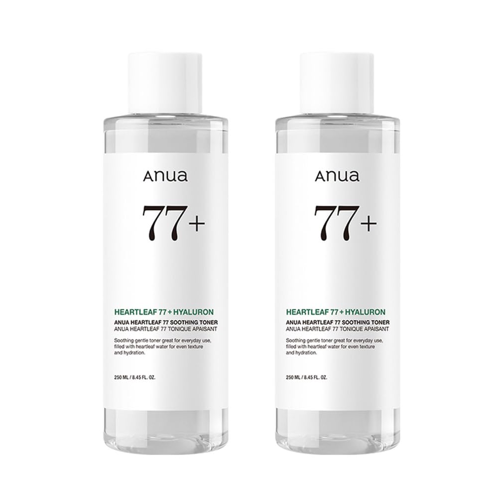 

ANUA Houttuynia Cordata 77 Soothing 250ml of Moisturizing Toner for and Oily Heartleaf Skincare Toner, (Set 2), Wipe-Off Lotion, Moisturizing, Dry,