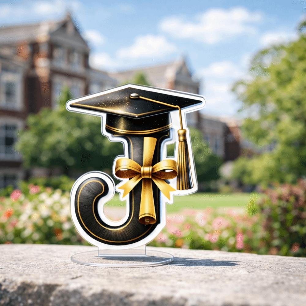 Keepsake Graduation Decorations 2D Flat Desktop Ornament Graduation Gifts Office Decoration