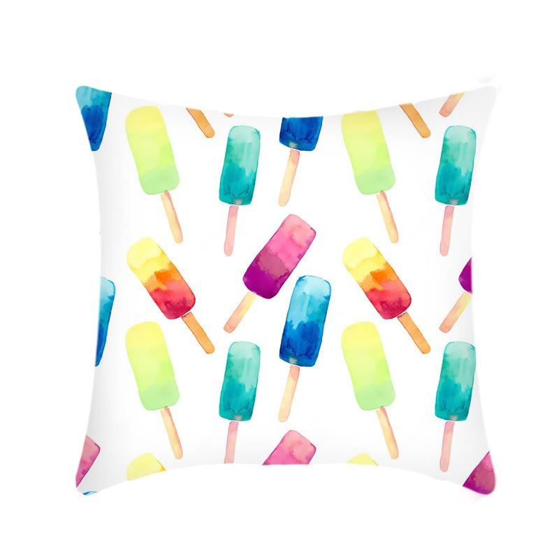 Fruit Lemon Ice Cream Popsicle Sofa Home Pillow Cover Small Fresh and Sweet Style Sofa Pillow Cover