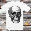 Spooky Skull Space Skin Horror Sci Fi Sketch T Shirt B1375