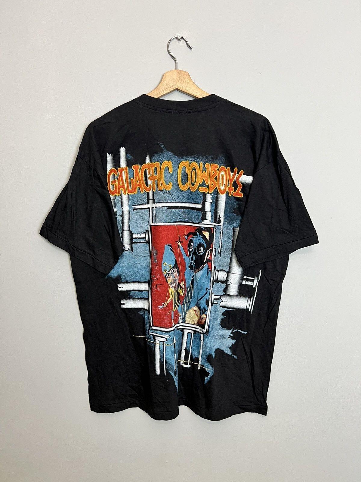 Vintage 90s Galactic Cowboys Machine Fish Metal Band Tee Unisex T-Shirt XL