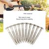 10PCS Silver Guitar Neck Plate Screws Metal Guitar Neckplate Screws  For Guitar