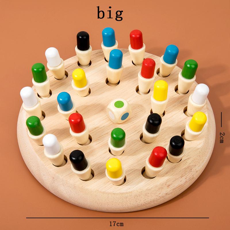 Toys New Wooden Memory Match Stick Chess Color Game Board Puzzles Montessori Learning Educational Toy Cognitive Ability Learning