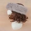 Stylish Women Lady Russian Fluffy Faux Fox Fur Hat Headband For Winter Comfort