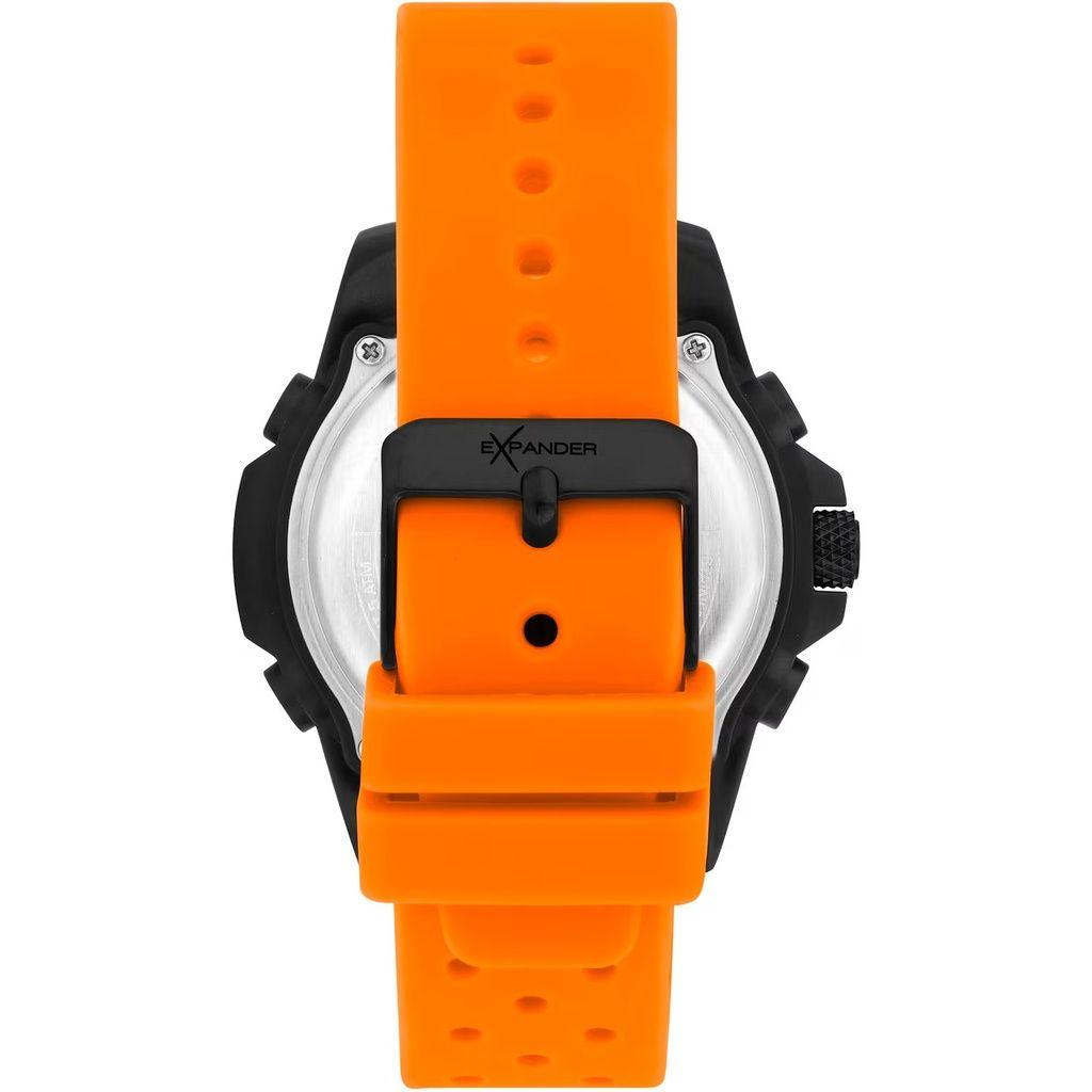 Sector Ex-48 Silicone Strap Black And Orange Dial Quartz R3251302002 Men's Watch