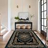 VIKAMA Bohemian Stil Teppich Maschinenwaschbar Geeignet für Wohnzimmer, Schlafzimmer und Loungebereiche Dekorativer Teppich Heimdekoration