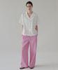 Keullaepeu Soft Embroidered Elastic Waist Pants _Pink