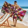 Colorful Floral Explosion Towel A Must-have Beach Towel for Beach Travel