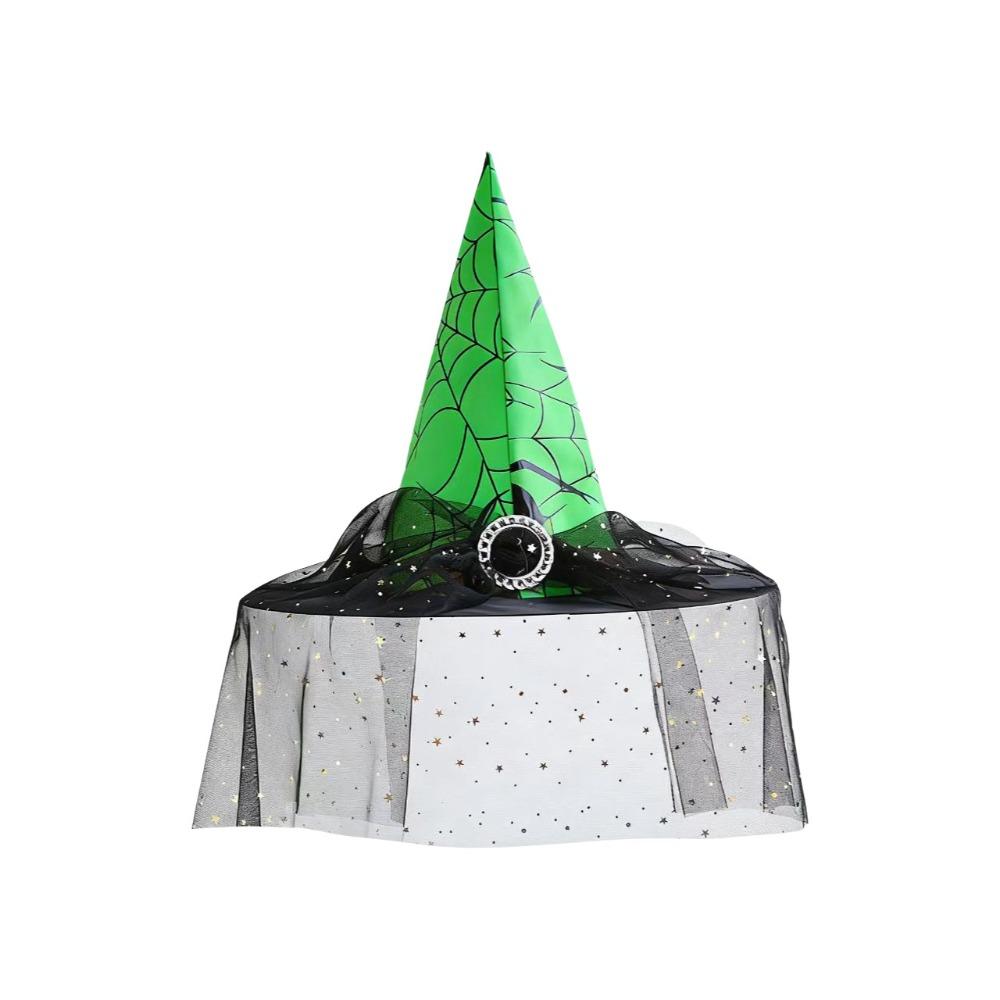 Funny Halloween Witch Hat Foldable Wizard Hat Cosplay Accessories Cosplay Hat Children/Adult зелёный