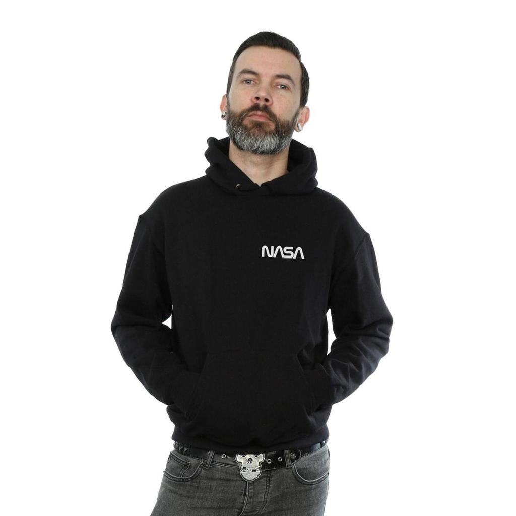 NASA Mens Modern Logo Chest Hoodie